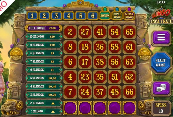 Slingo Inca Trail: A Unique Online Casino Slot Game Experience